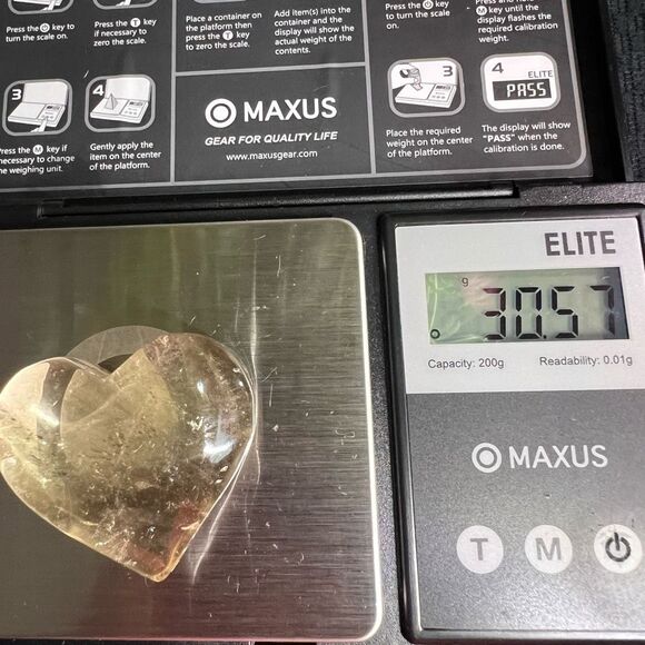 Citrine Crystal Heart Carving‎ (8) - Picture 11 of 11